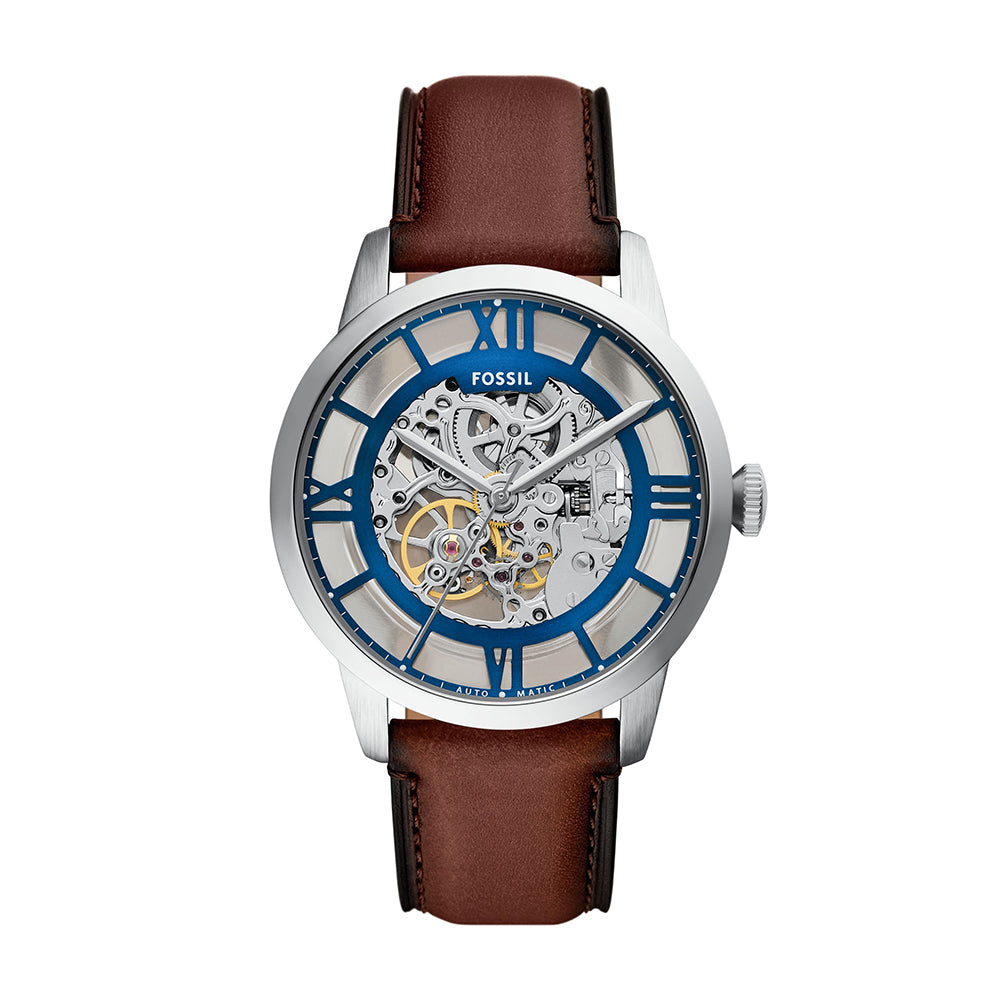 Fossil Townsman Automatic Brown Leather Watch