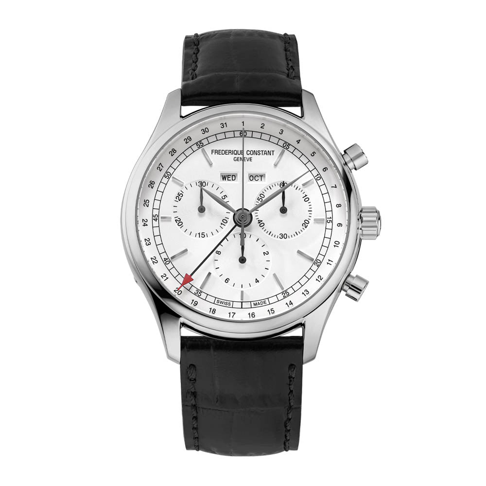 Frederique Constant Men's Watch Silver Tone Case Silver Dial Quartz Watch