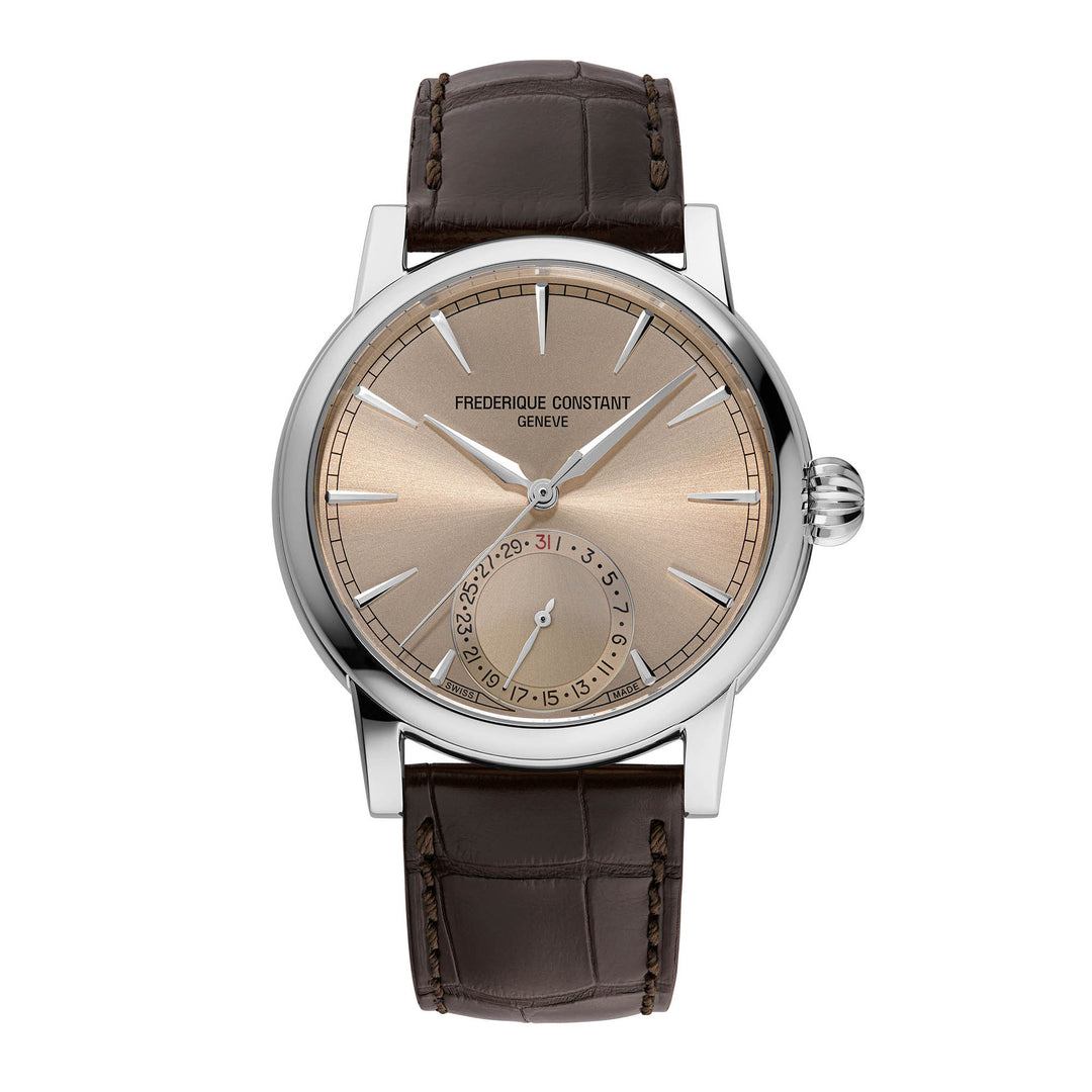 Frederique Constant Men's Watch Silver Tone Case Salmon Dial Automatic Watch