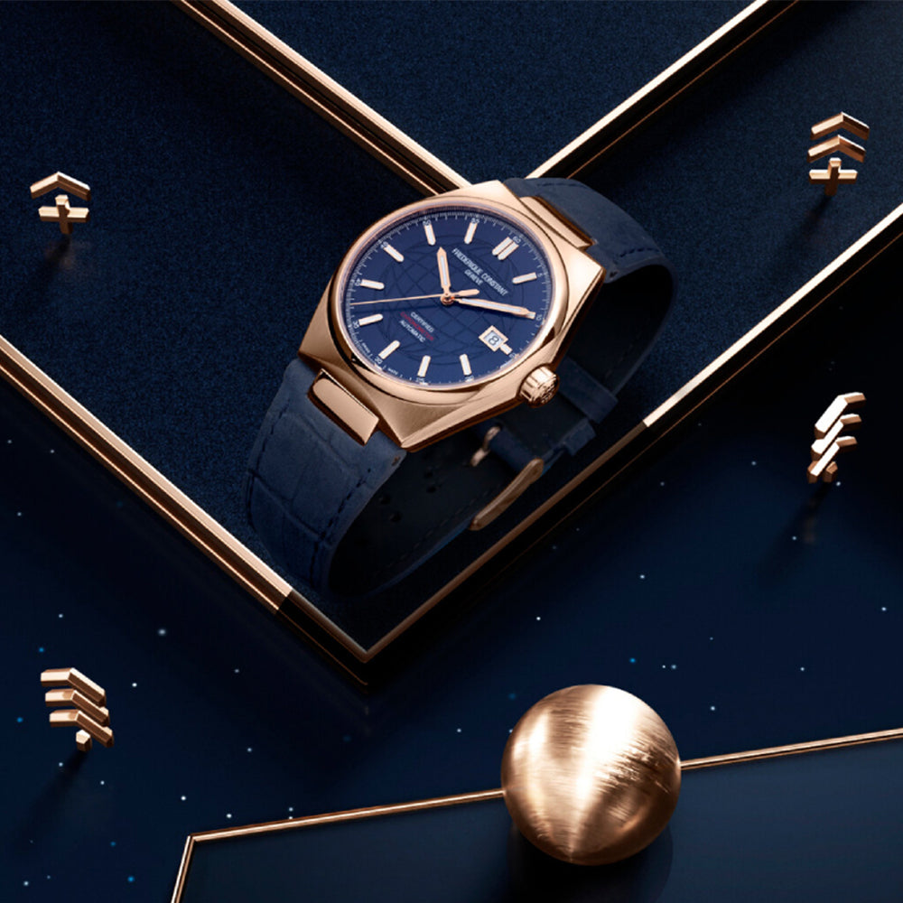 Frederique Constant Highlife Automatic Cosc Gents Watch In Rose Gold Plating