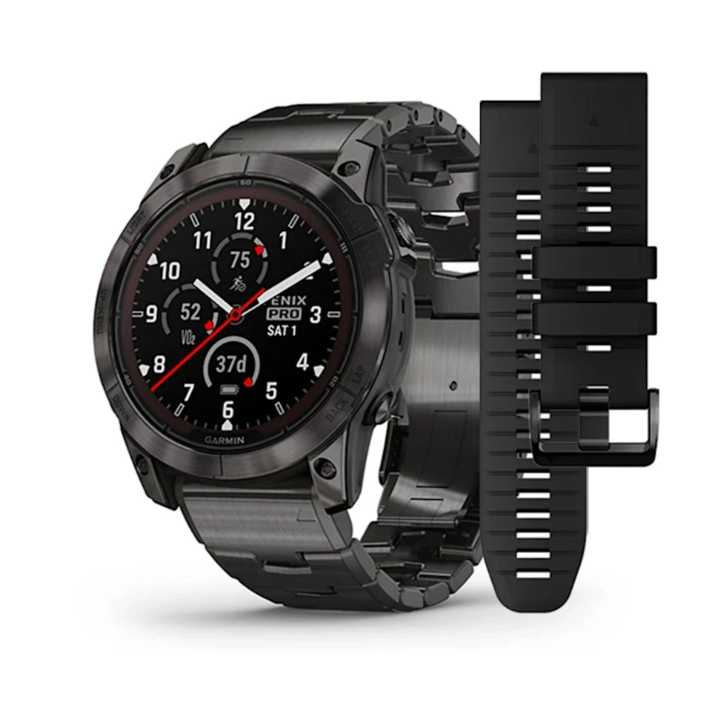 Garmin Fenix 7X Pro Sapphire Solar Edition Carbon Gray Dlc Titanium