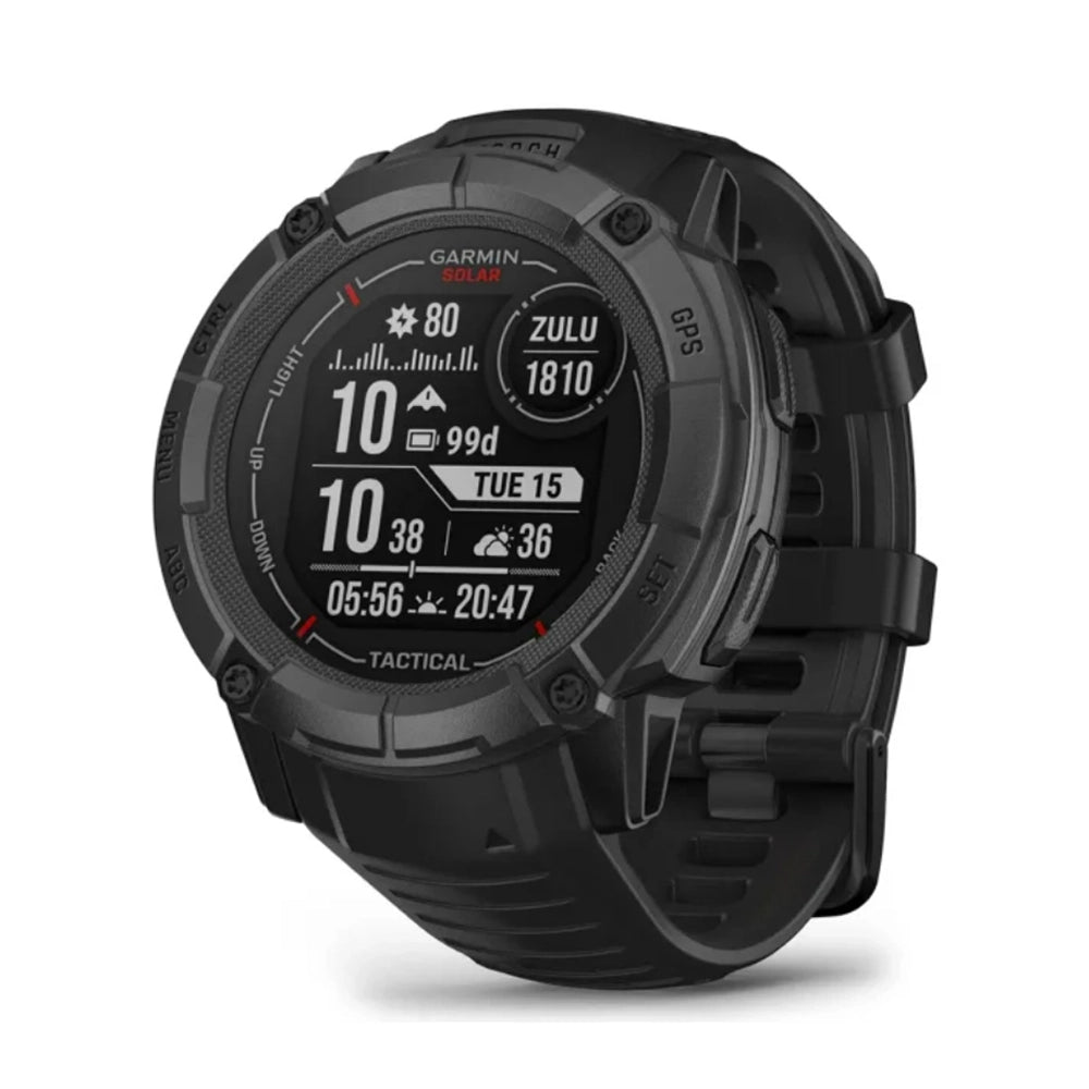 ساعة Garmin Instinct 2X Solar Tactical Edition - اللون الأسود