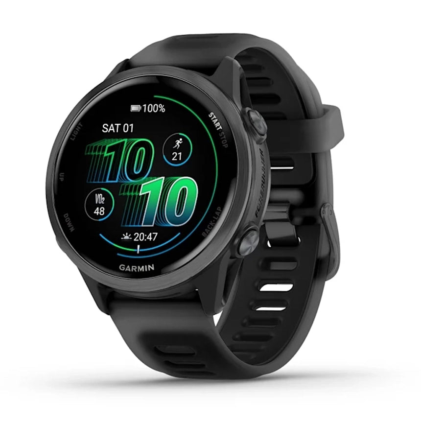 Garmin Forerunner 570 - Slate Gray Aluminium With Translucent Black Black Band