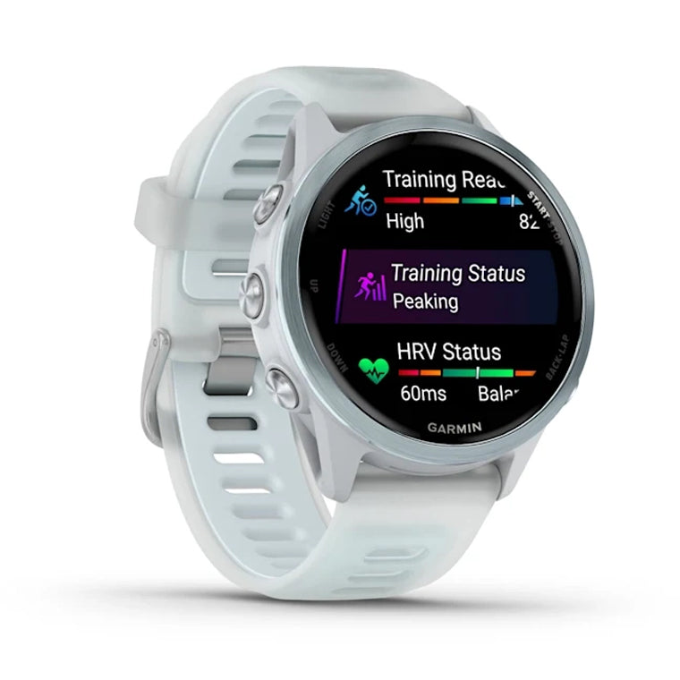 Garmin Forerunner 570 - Cloud Blue Aluminium With Translucent Whitestone Cloud Blue Band