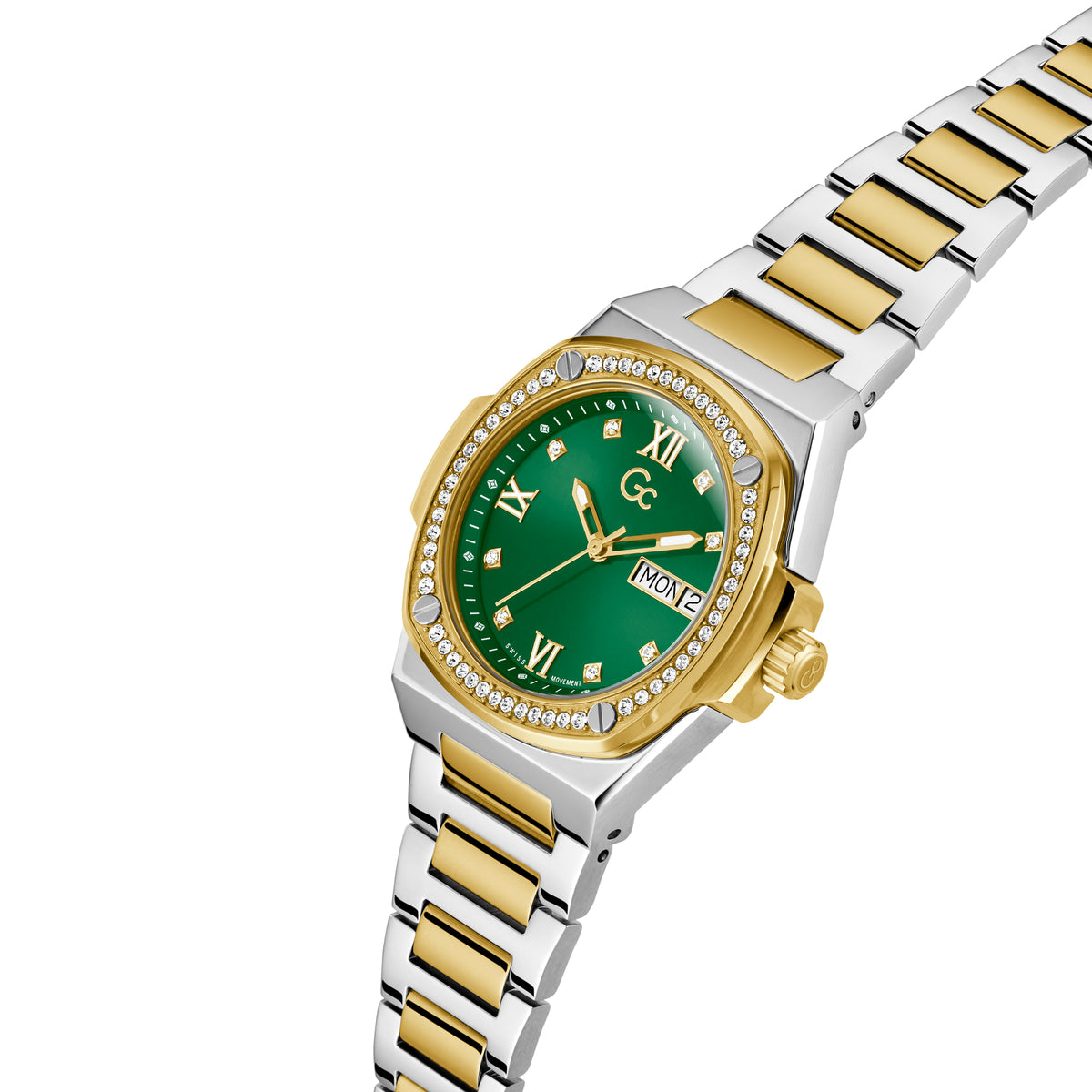 GC Women's Watch Silver & Gold Tone Case Quartz