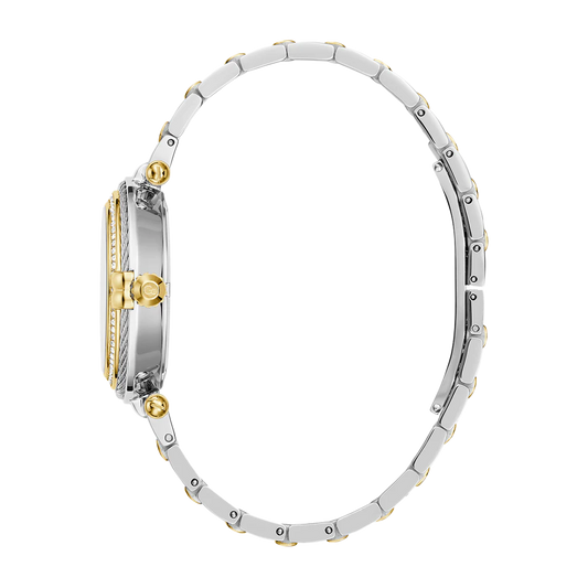 GC Women's Watch Silver & Gold Case Green Dial Quartz