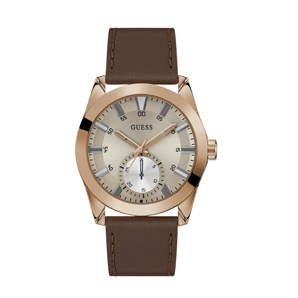 Guess Men's Watch Rose Gold Tone Case Grey Dial Quartz – The Watch