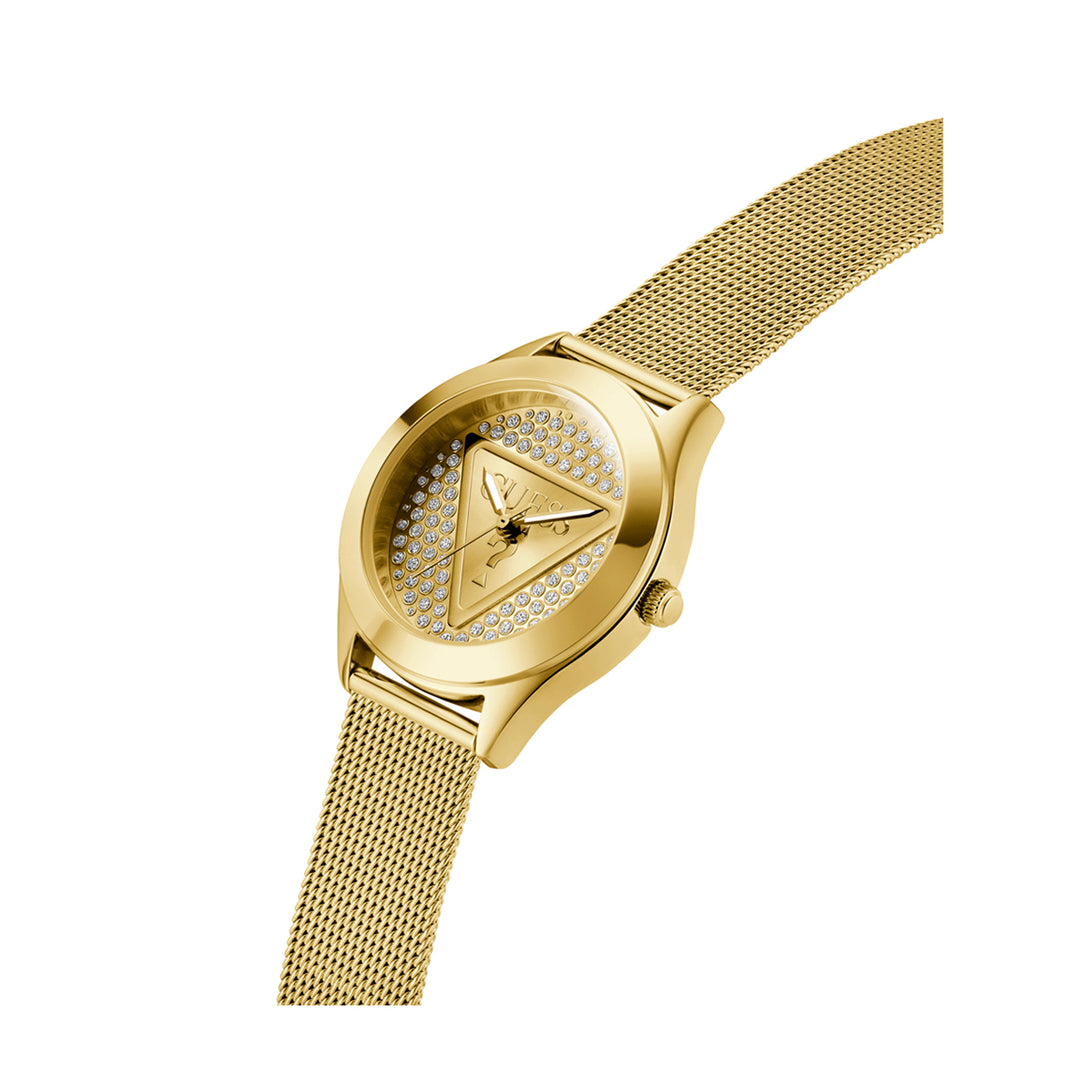 Guess Women's Watch Gold Tone Case Champagne Dial Quartz
