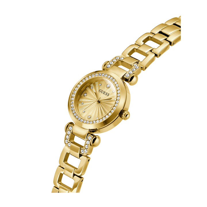 Guess Women's Watch Gold Tone Case Champagne Dial Quartz