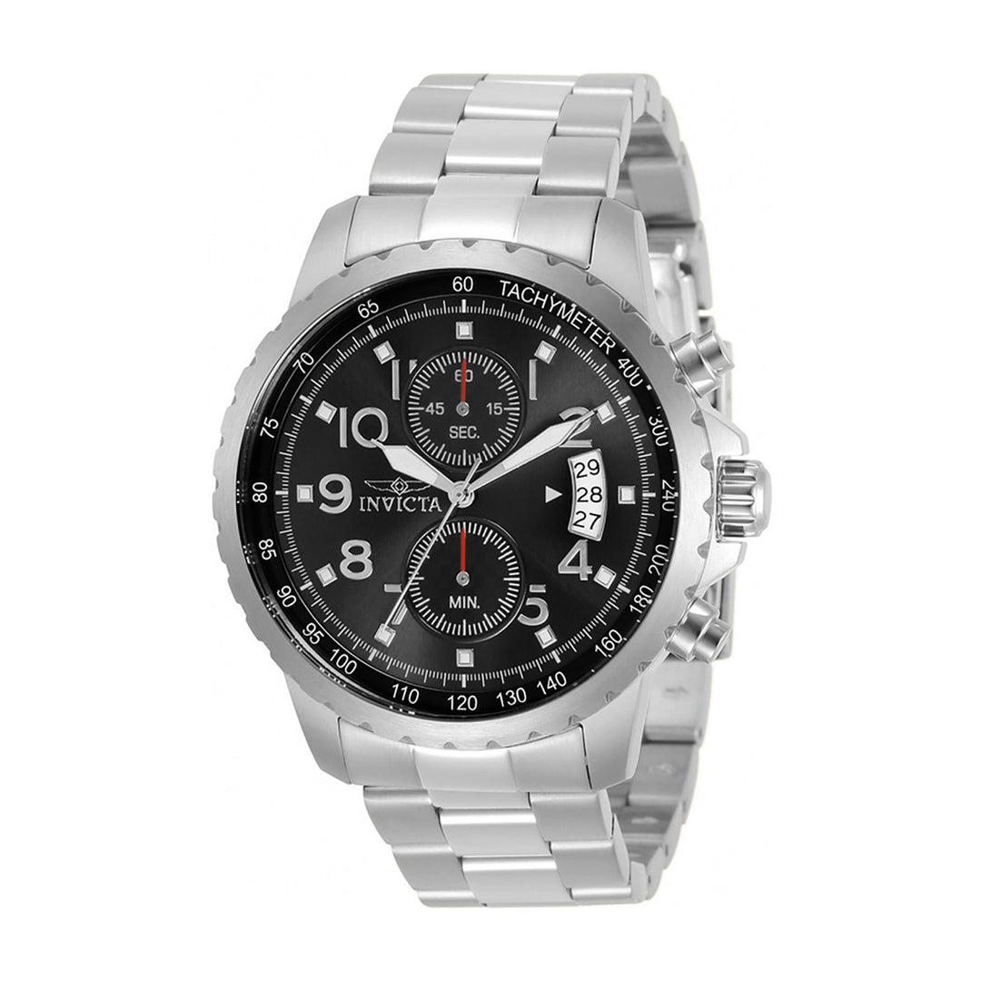 INVICTA Specialty Men 45mm Stainless Steel Steel Black dial VD51 Quartz