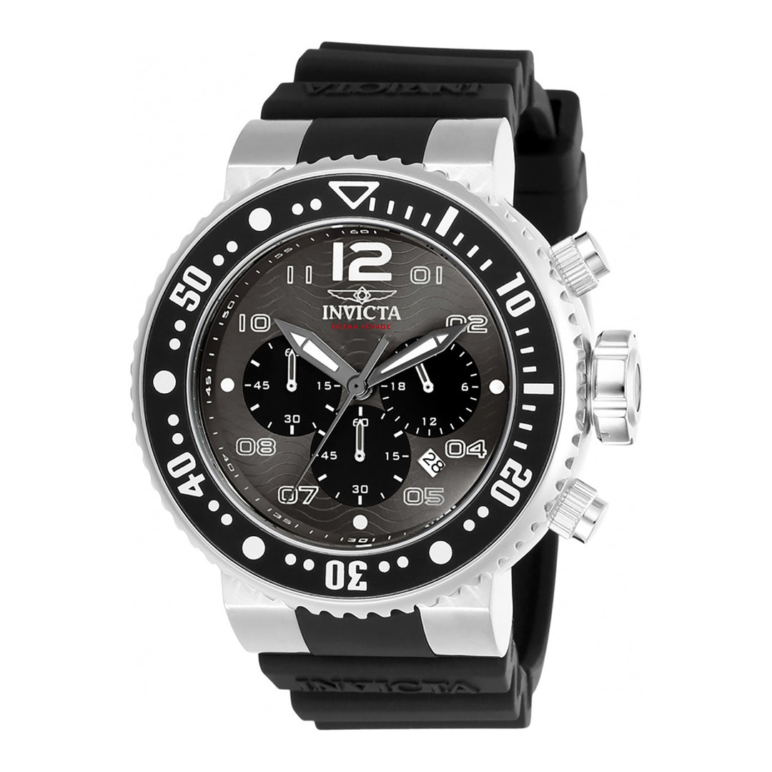 INVICTA Pro Diver Men 52mm Stainless Steel + Aluminum Black + Silver + Steel Black dial VD53 Quartz