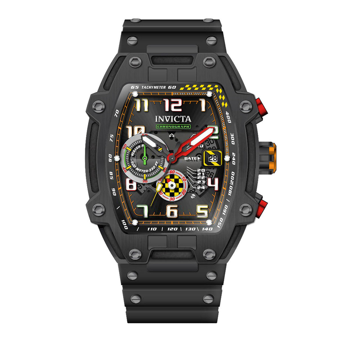 Invicta S1 Rally Men 48mm Stainless Steel Black Black dial VD5F Quartz