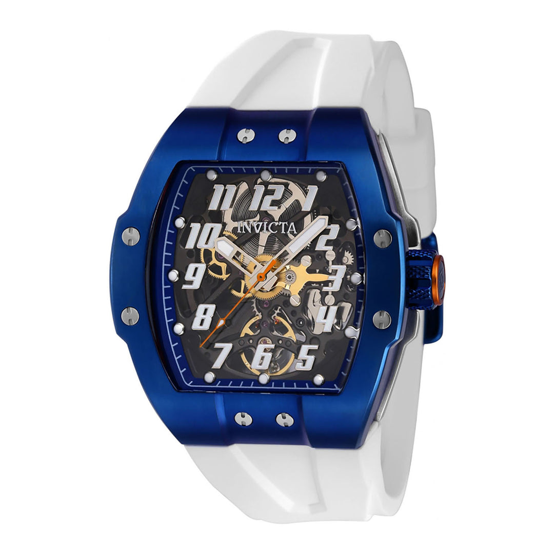 INVICTA JM Correa Men 44mm Stainless Steel Blue + Steel Blue+Transparent dial 7510D Automatic