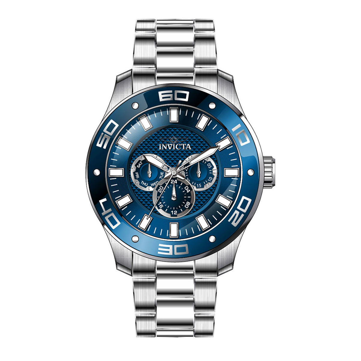 Invicta Pro Diver Men 50mm Stainless Steel Steel Blue dial VH63 Quartz