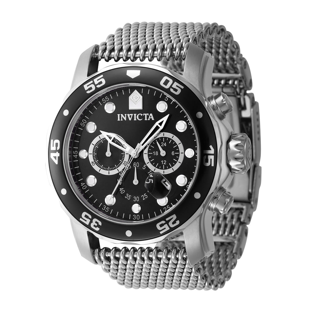 INVICTA Pro Diver Men 48mm Stainless Steel Steel Black dial VD53 Quartz