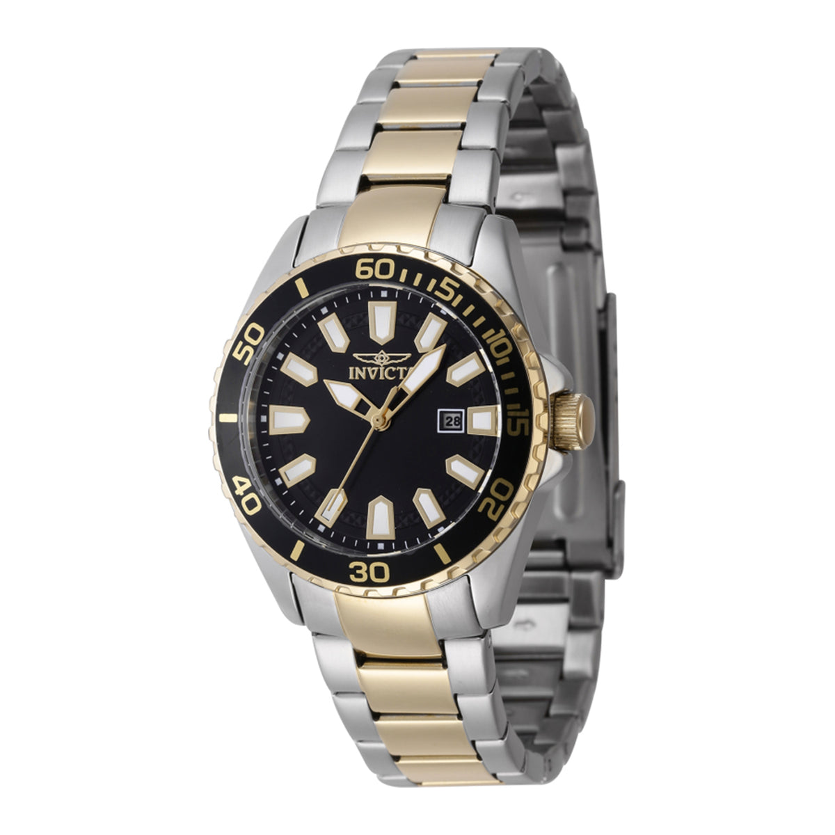 Invicta Pro Diver Lady 34mm Stainless Steel Steel Black dial PC22A Quartz
