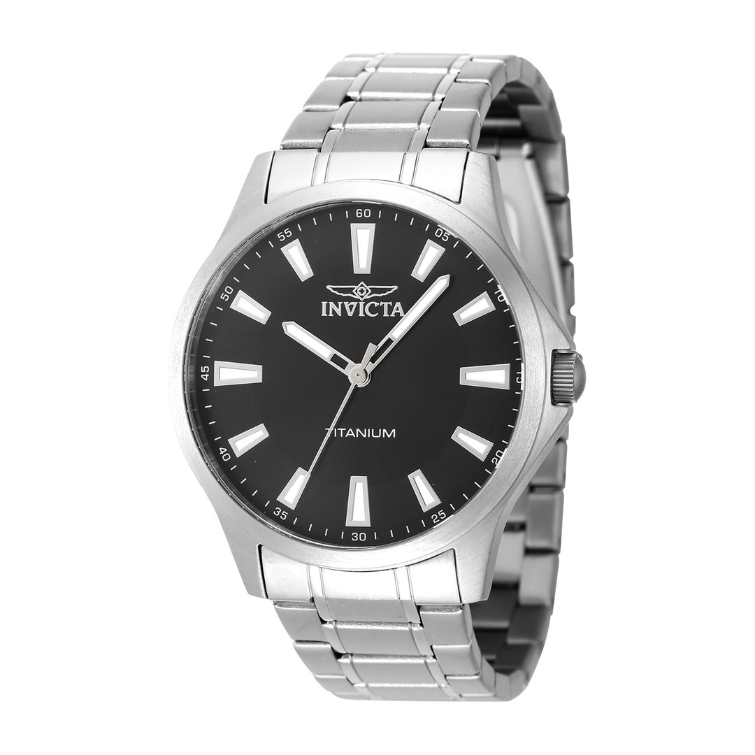 INVICTA TI-22 Men 43mm Titanium Titanium Black dial PC21J Quartz