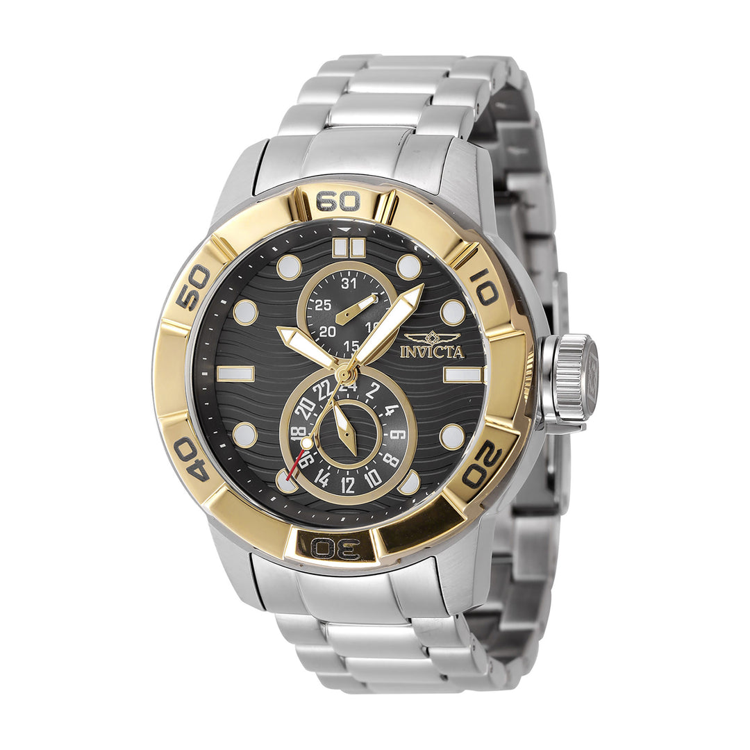 INVICTA Ripsaw Unisex 46.00mm Stainless Steel Gold + Steel Grey+Gold+Gunmetal dial VH61 Quartz