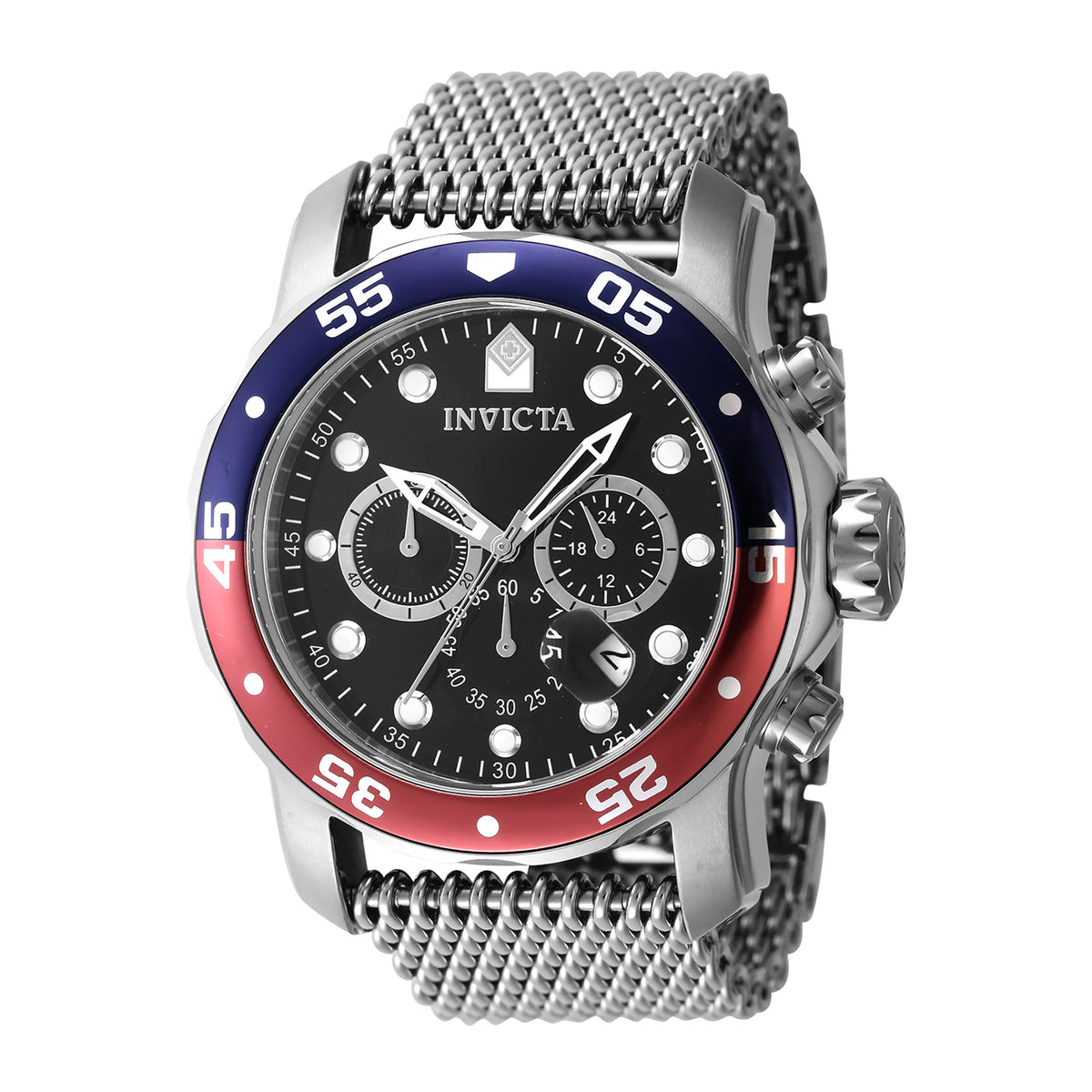 Invicta Pro Diver Men 48mm Stainless Steel Steel Black dial VD53 Quartz