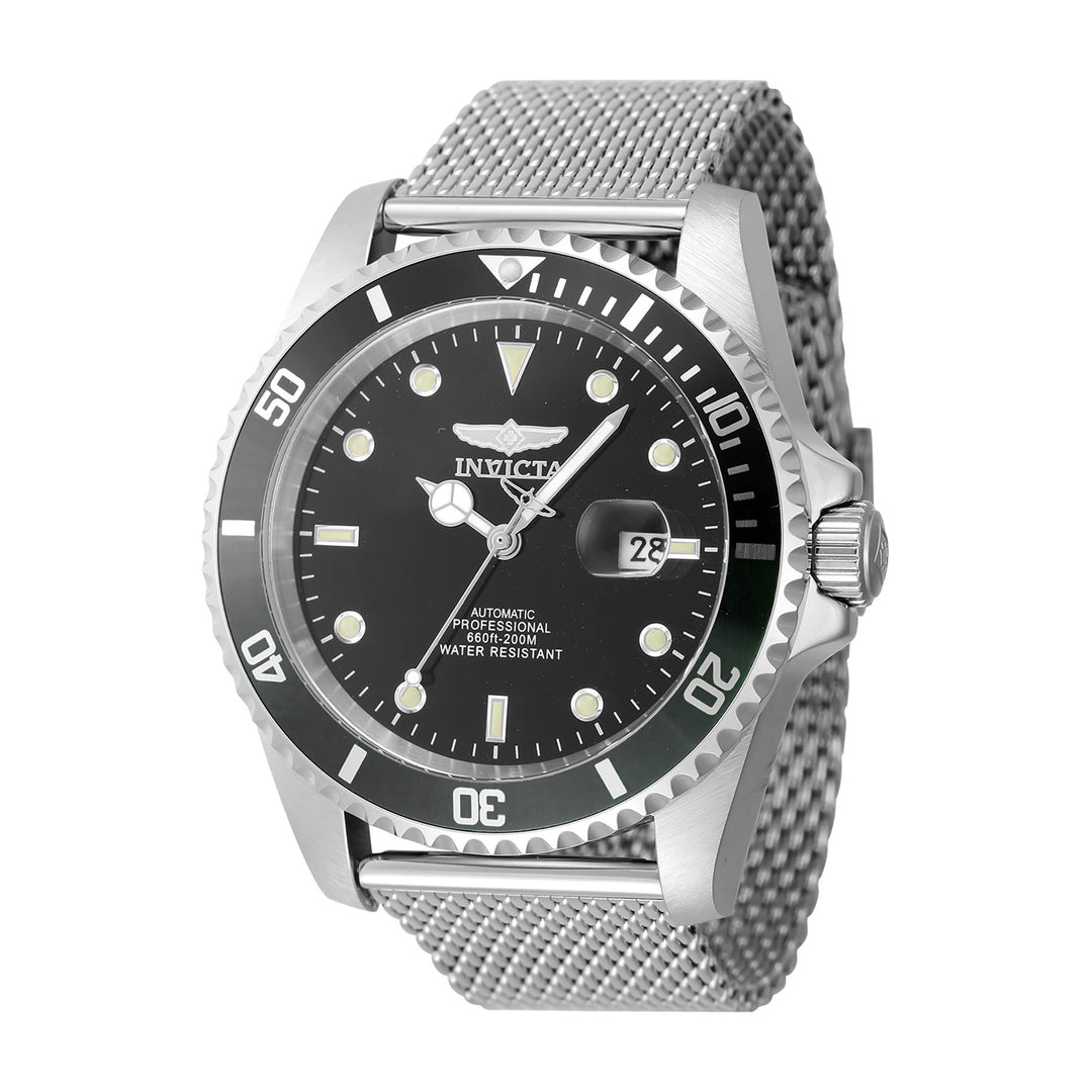 INVICTA Pro Diver Men 47mm Stainless Steel Steel Black dial 8215 Automatic