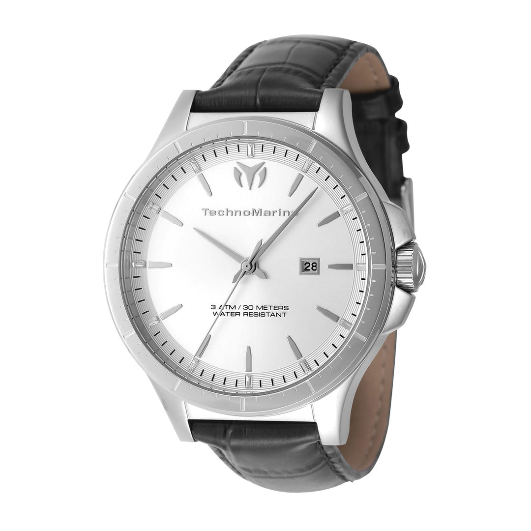 TECHNOMARINE MoonSun Men 45mm Stainless Steel Steel Silver dial PC32 Quartz