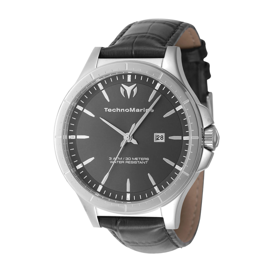 TECHNOMARINE MoonSun Men 45mm Stainless Steel Steel Charcoal dial PC32 Quartz