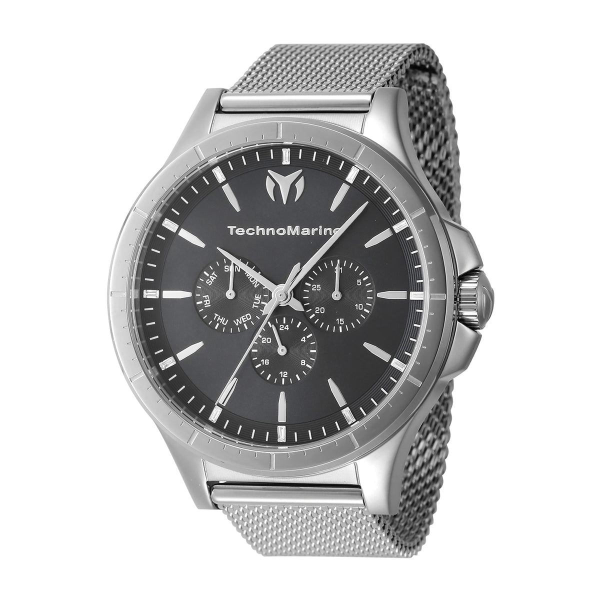 Technomarine MoonSun Men 45mm Stainless Steel Steel Charcoal dial VH63 Quartz