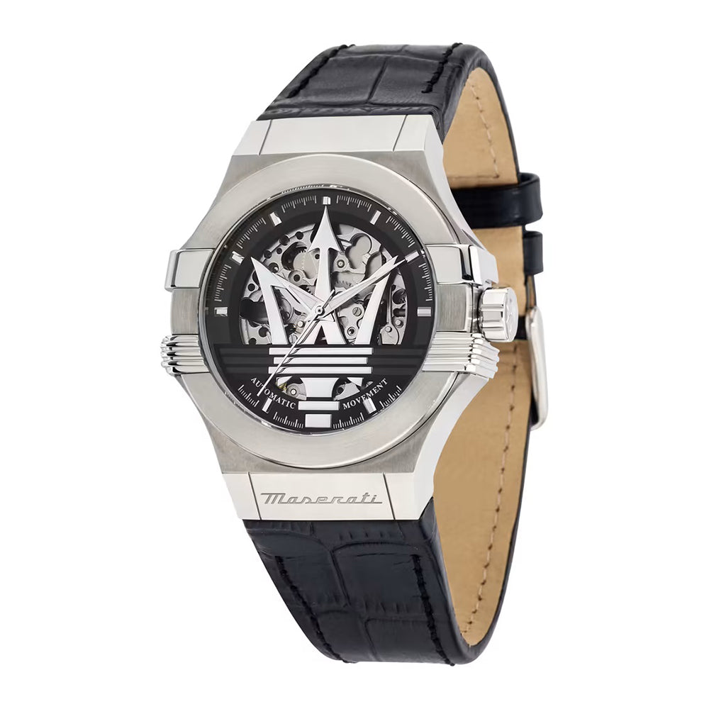 POTENZA 42MM AUTO SCHELET BLK DL/BLK ST