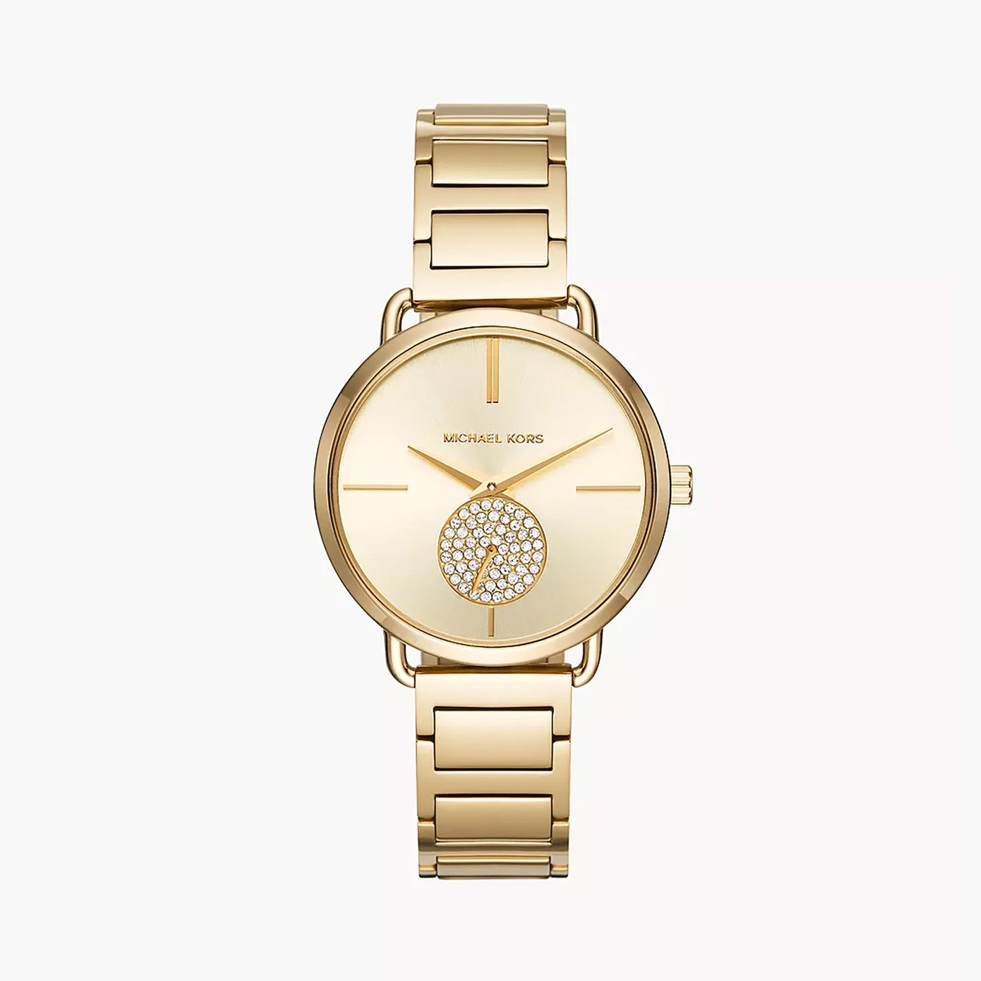 Michael kors female gold watch hotsell