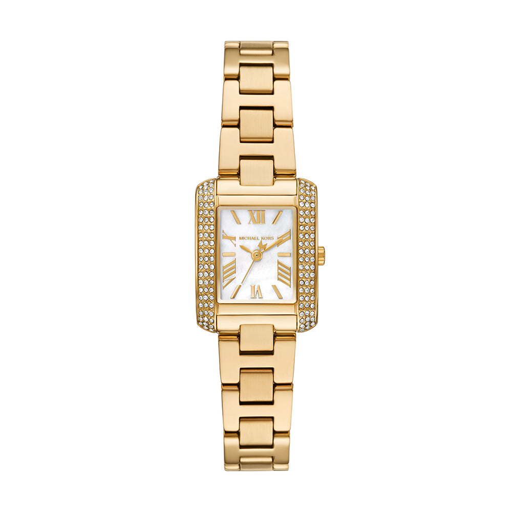 Michael Kors Emery Three-Hand Gold-Tone Stainless Steel Watch