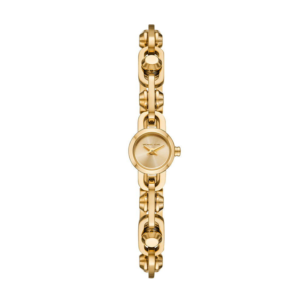 Michael Kors MK Astor Link Two-Hand Gold-Tone Stainless Steel Watch
