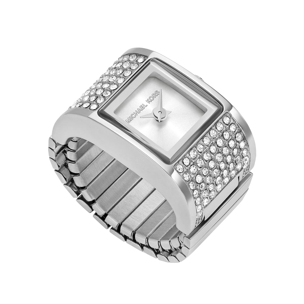 Michael Kors Darrington Two-Hand Stainless Steel Watch Ring