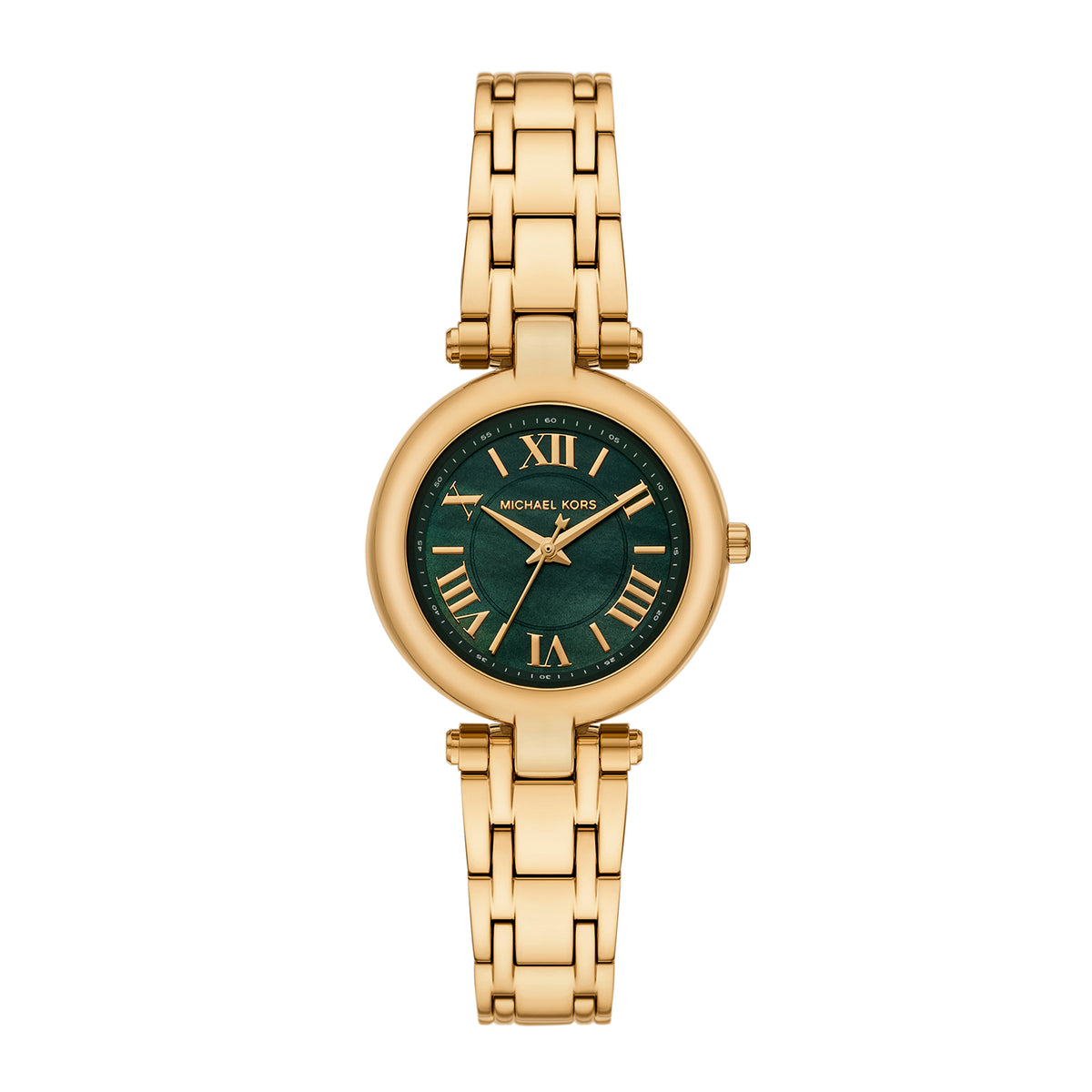 Michael Kors Women's Laney Three-Hand, Gold-Tone Stainless Steel Watch