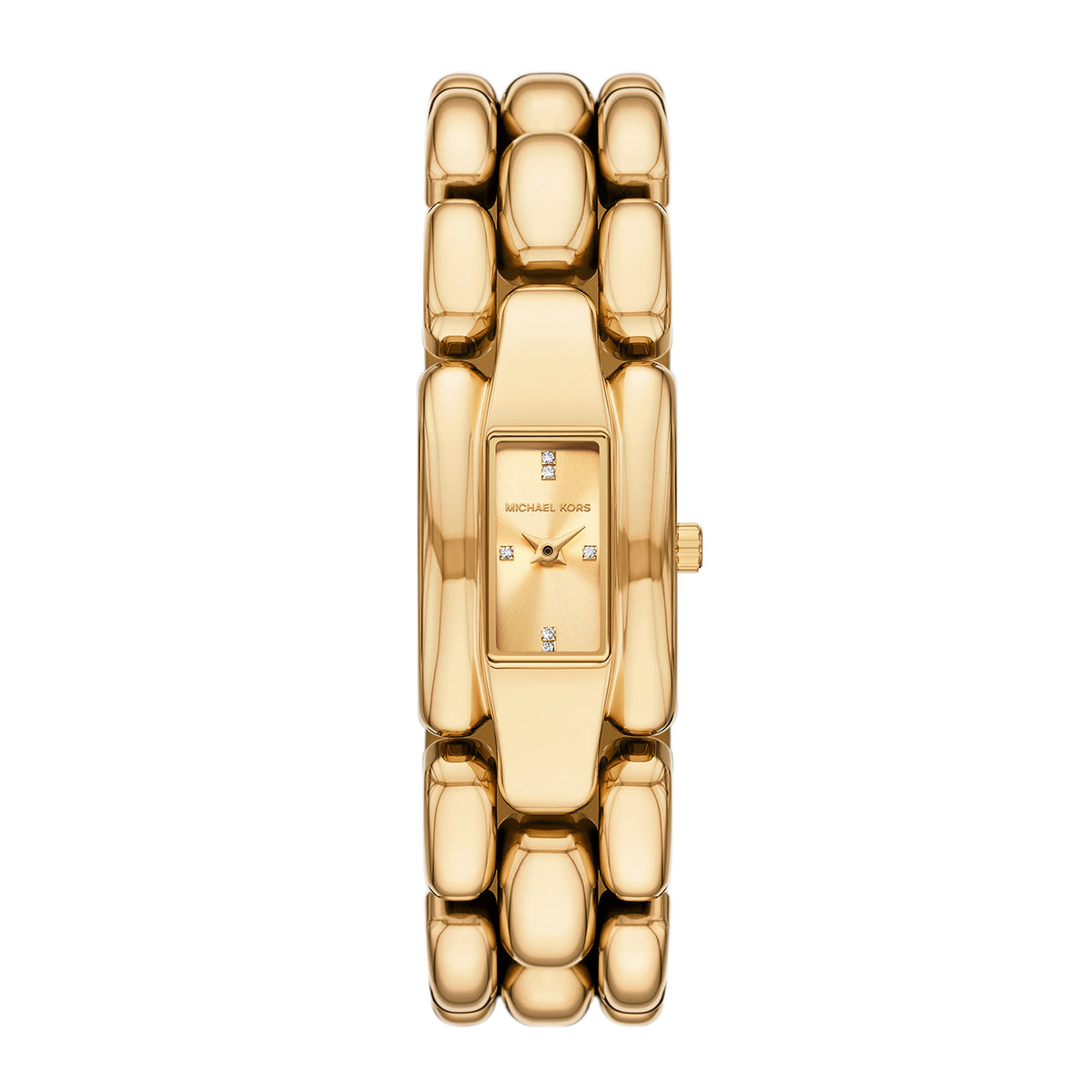 Michael Kors Women's Hally Two-Hand Gold-Tone Stainless Steel Watch