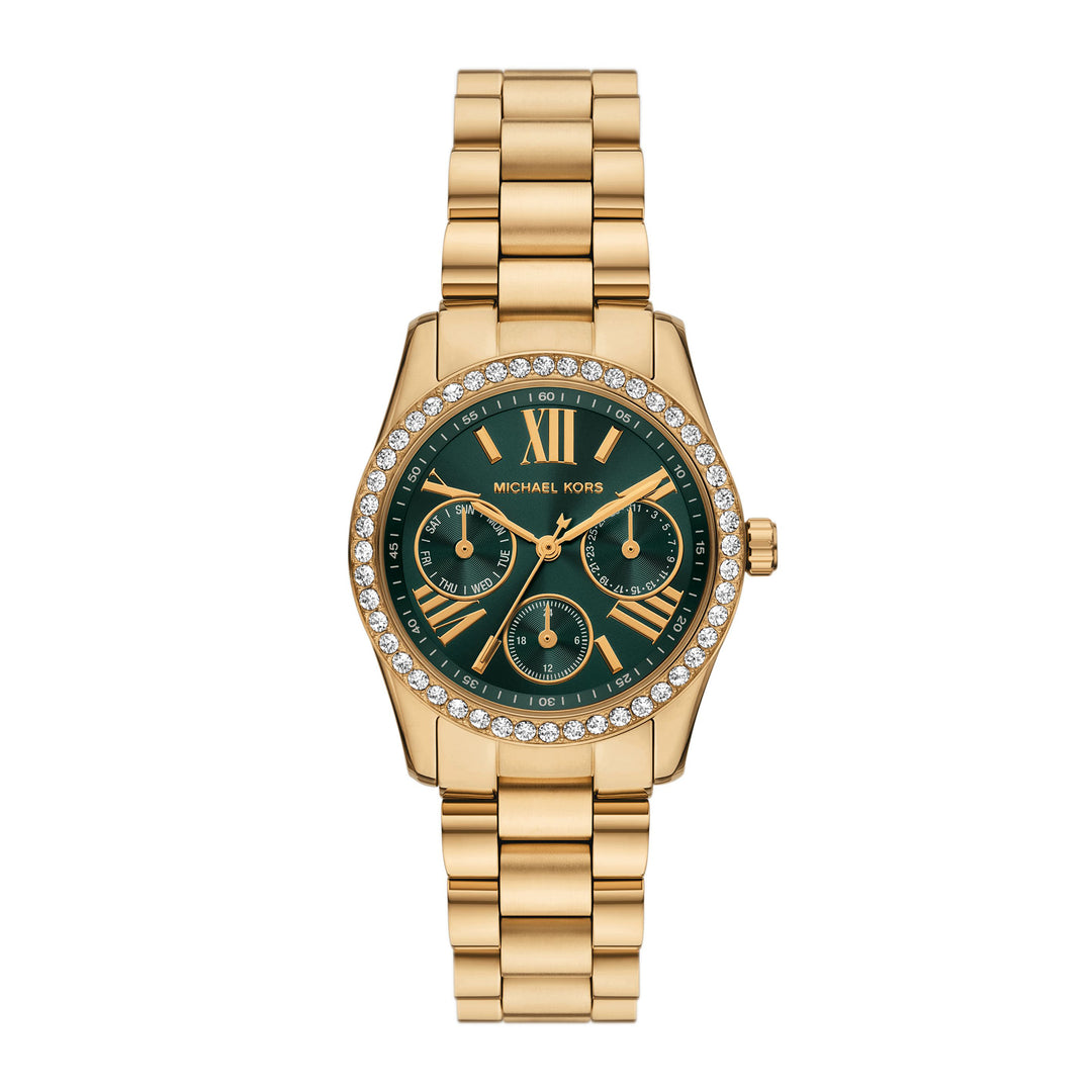 Michael Kors Women's Lexington Lux Multifunction Gold-Tone Stainless Steel Watch