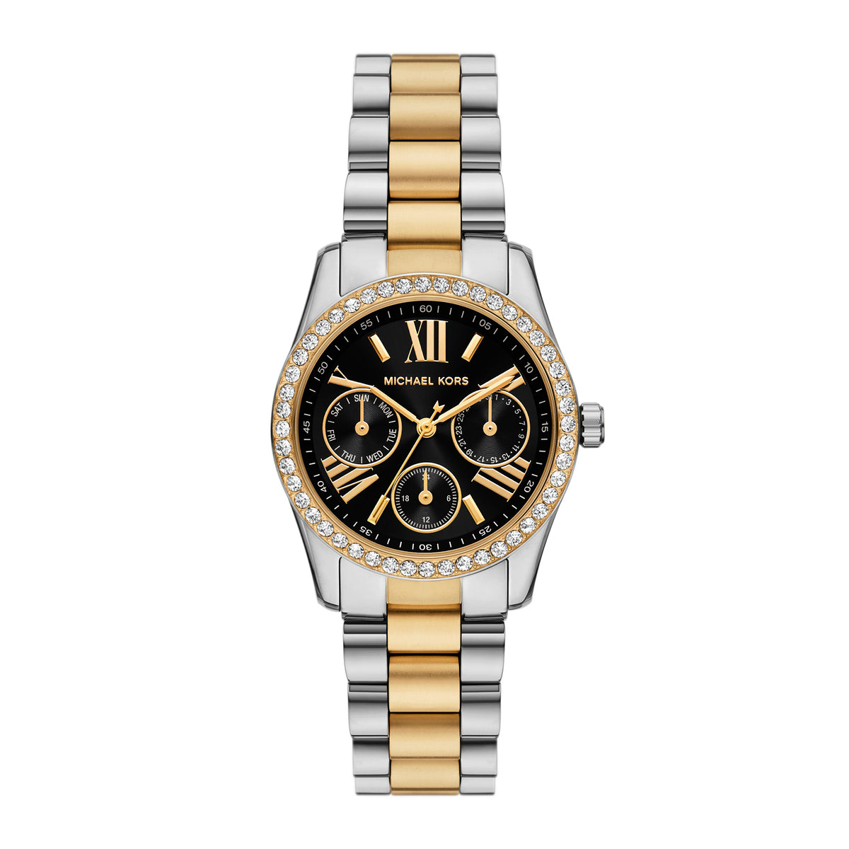 Michael Kors Women's Lexington Lux Multifunction Two-Tone Stainless Steel Watch
