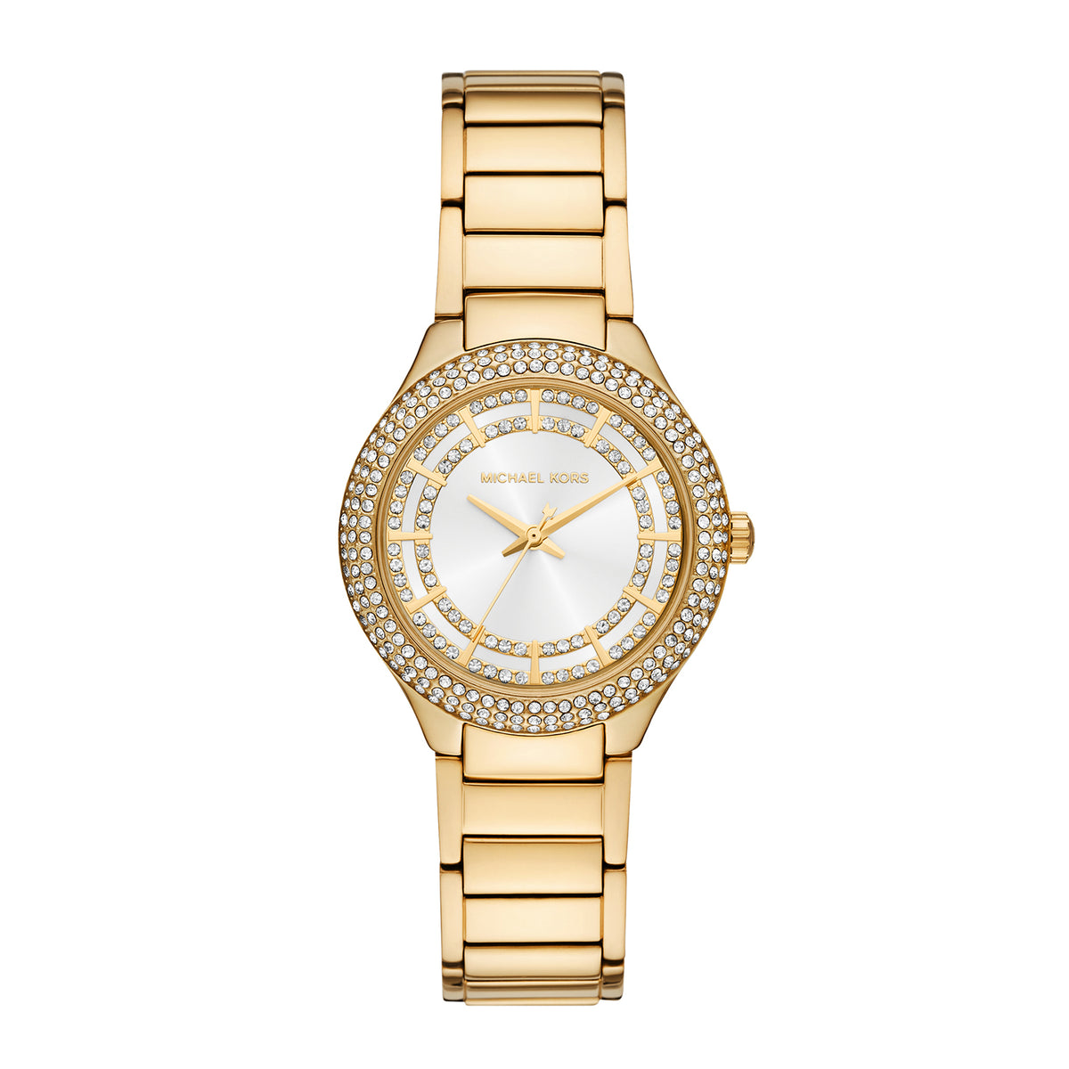 Michael Kors Women's Sylvia Three-Hand Gold-Tone Stainless Steel Watch