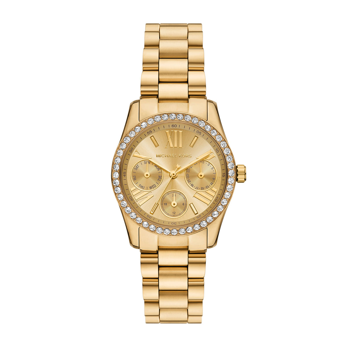Michael Kors Women's Lexington Multifunction Gold-Tone Stainless Steel Watch