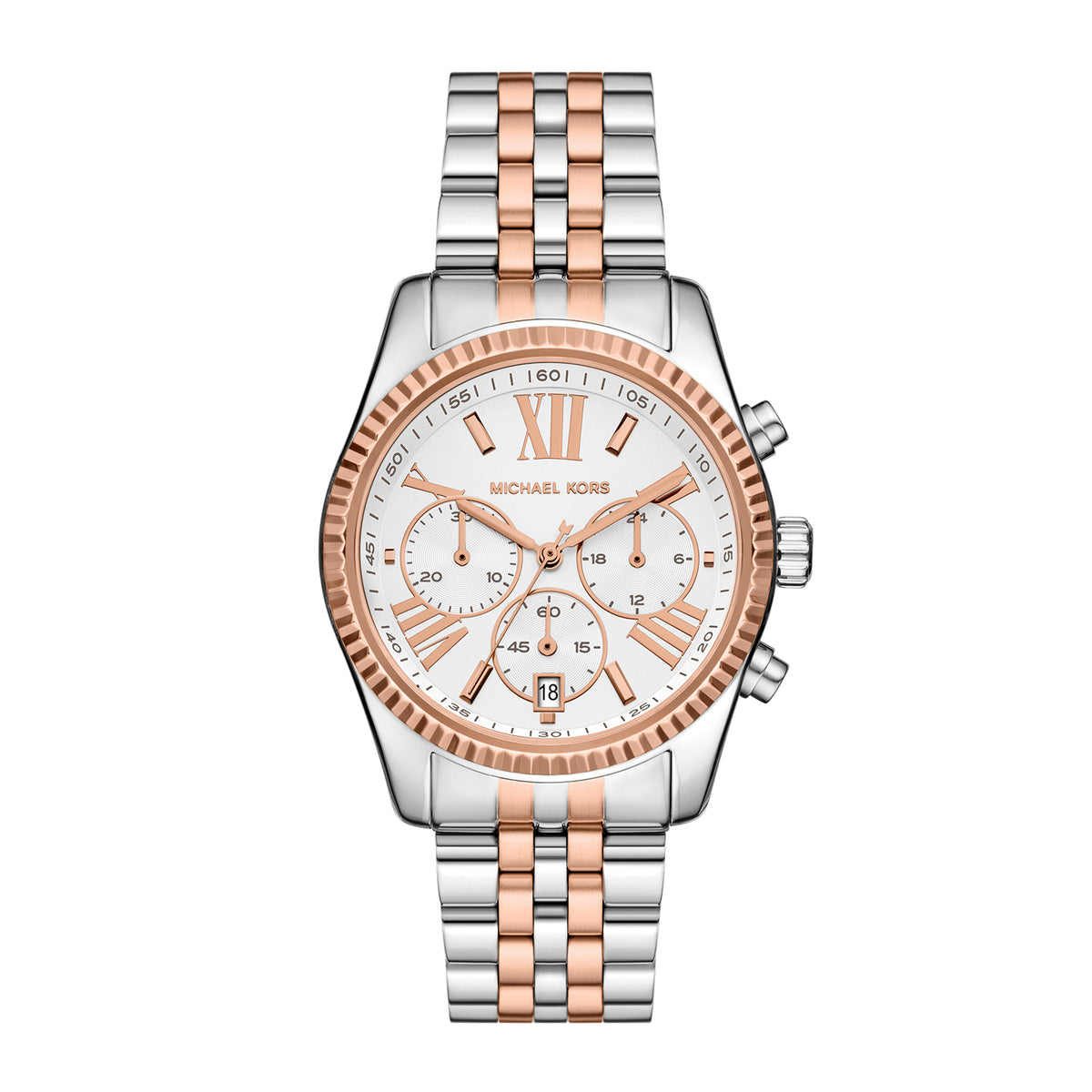 Michael Kors Women's Lexington Chronograph Two-Tone Stainless Steel Watch