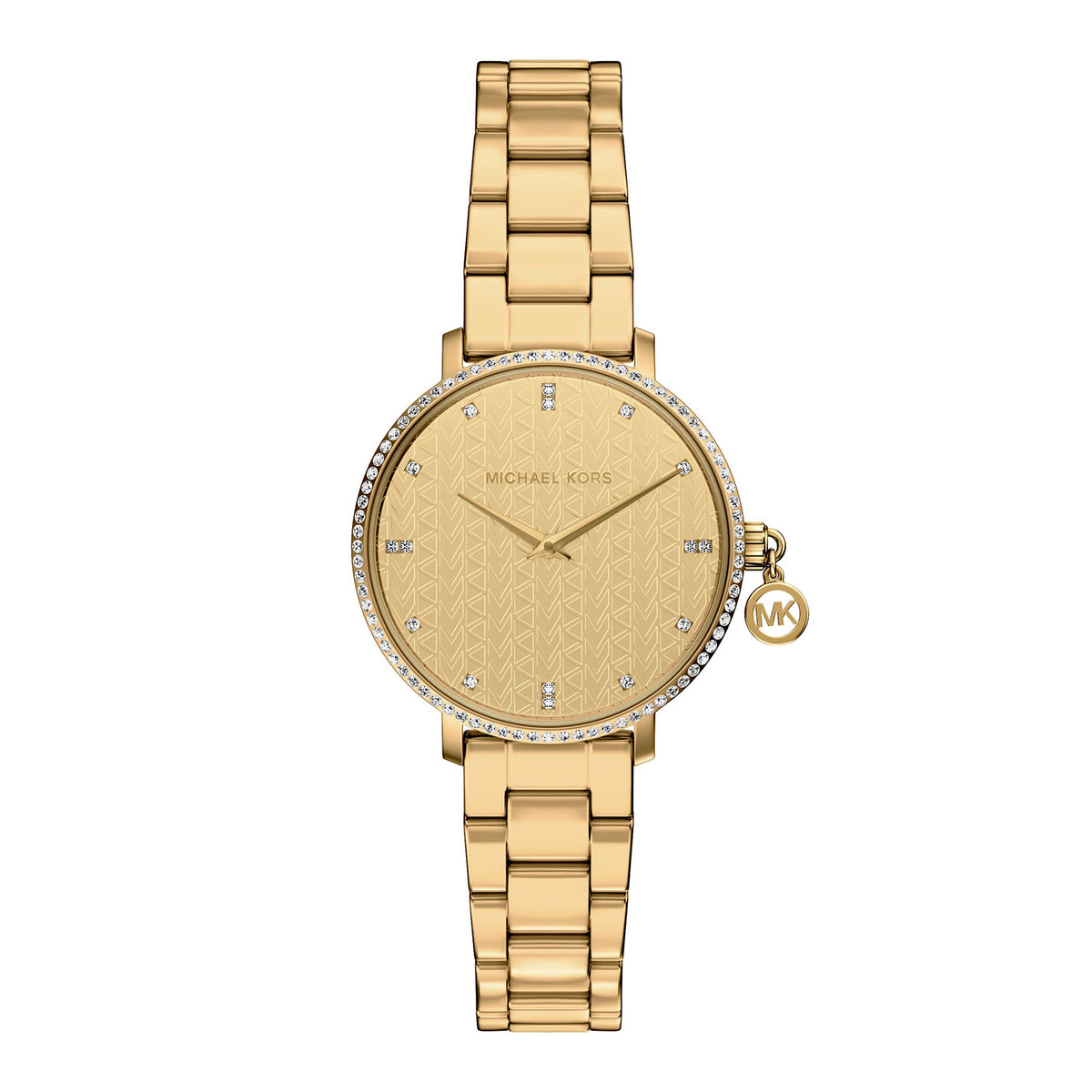 Michael Kors Women's Pyper Two-Hand Gold-Tone Stainless Steel Watch