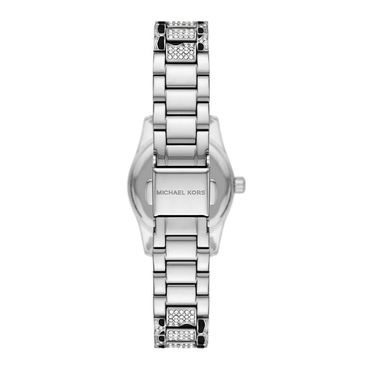 Michael Kors Women's Lexington Three-Hand Animal Print Stainless Steel Watch