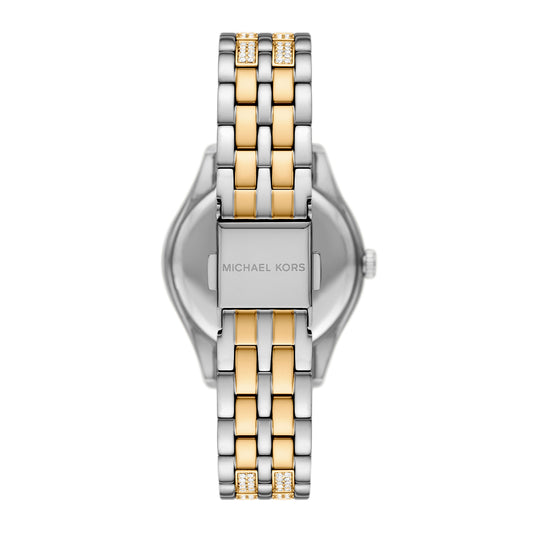 Michael Kors Women's Harlowe Three-Hand Two-Tone Stainless Steel Watch