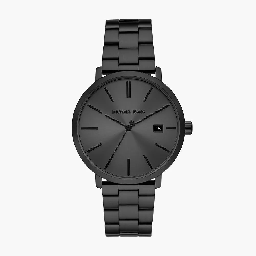 Michael Kors Blake Three-Hand Date Black Stainless Steel Watch