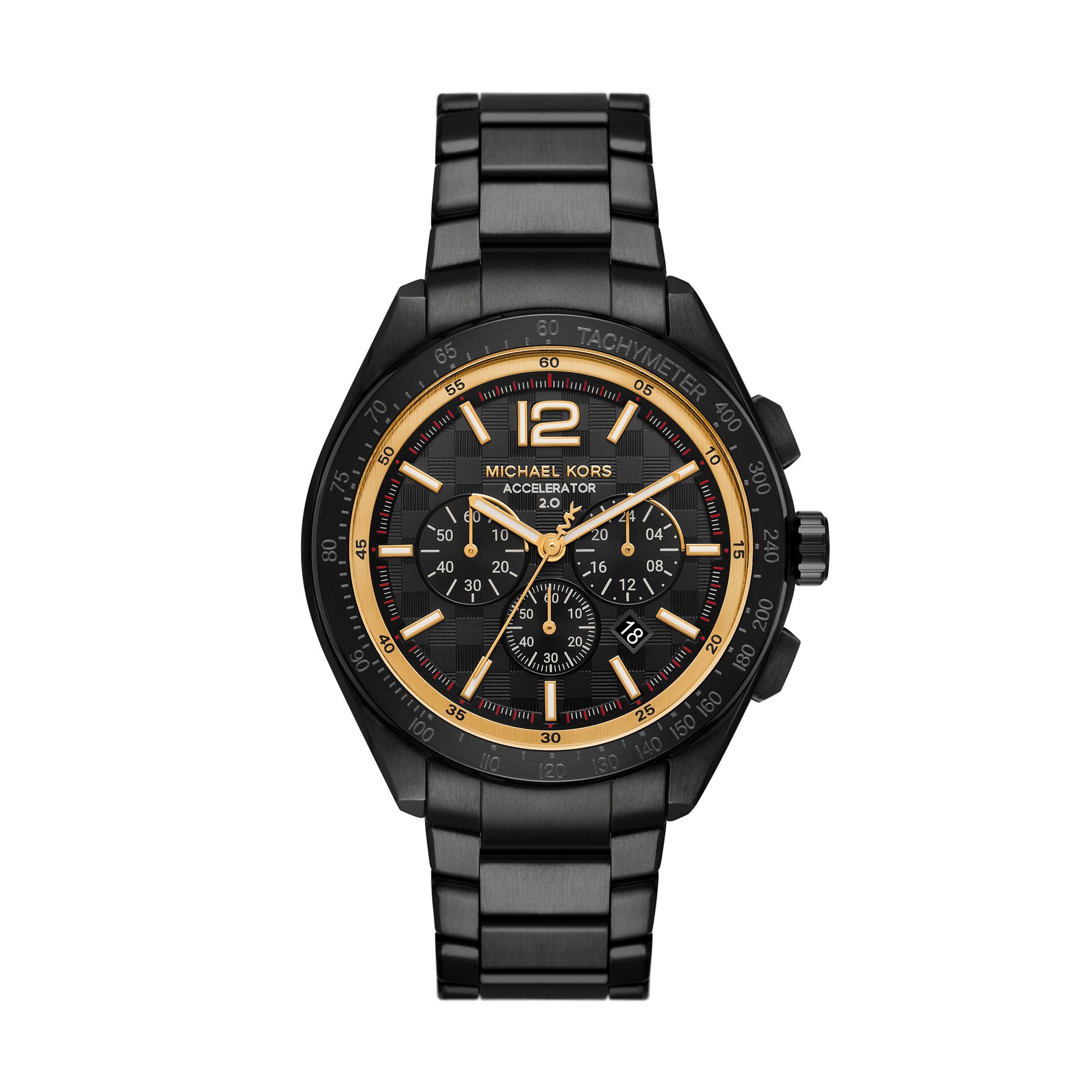 Micheal Kors triple black men’s outlet watch