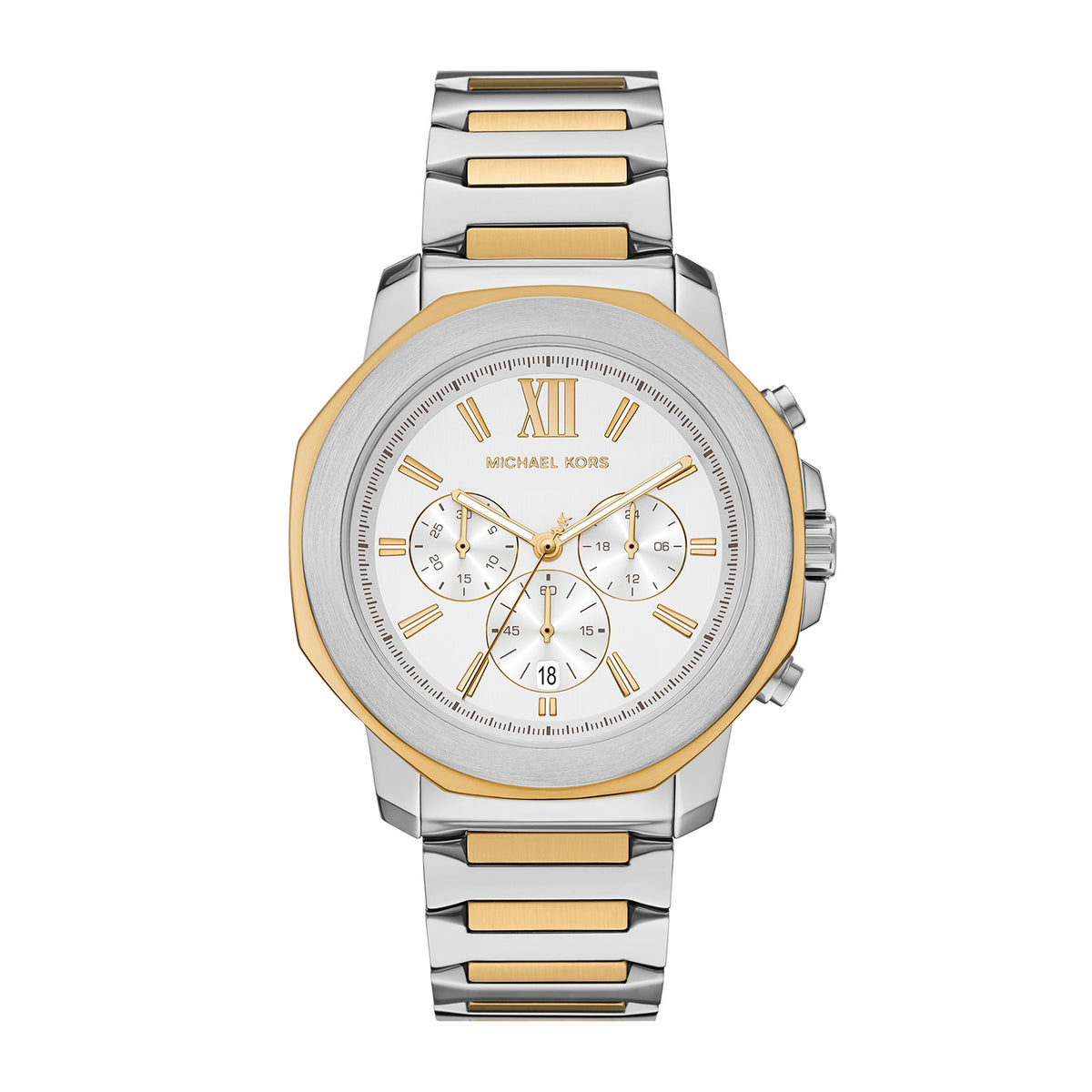 Michael Kors Men's Prescott Chronograph Two-Tone Stainless Steel Watch