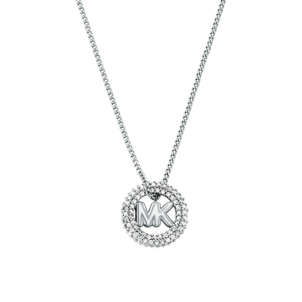 Michael Kors Women's Pavé Logo Pendant Necklace