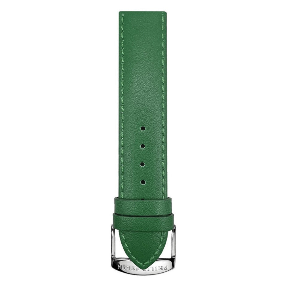 Philip Stein Signature Calf Stitched Forest Green Strap Size 1