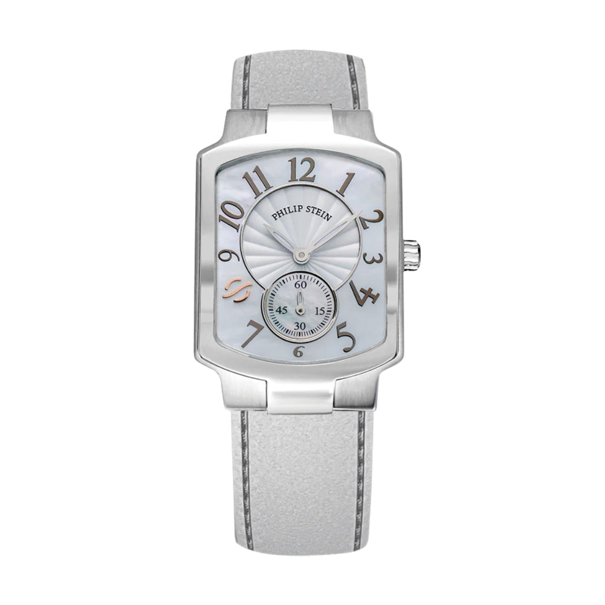 Philip Stein Women's Classic Square Watch with MOP Dial