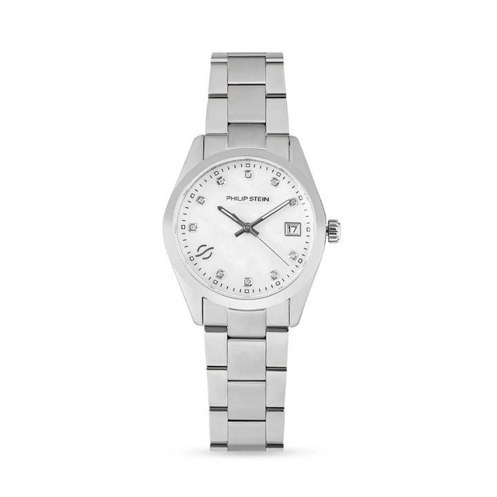 Philip Stein Women's Journey Small Quartz Watch with MOP Dial and Diamond Markers