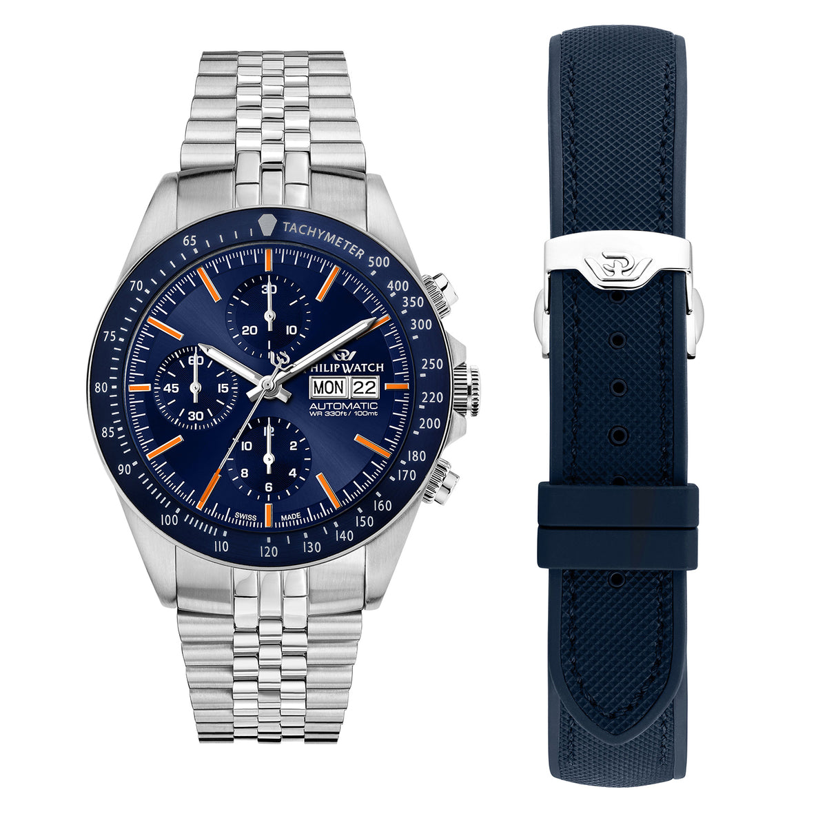 Philip Watch Men's Caribe 42mm Automatic Analog Watch R8243607027